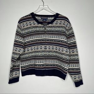 Newton Shetland Wool Cardigan ZIP up Sweater